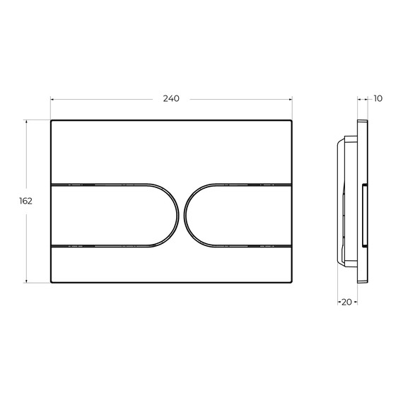 Кнопка смыва BelBagno BB-11-IN, сатин - фото 3