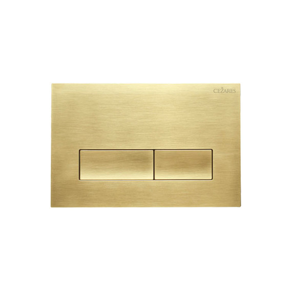 Кнопка смыва Cezares Slider SLIDER-BTN-BORO, брашированное золото - фото 