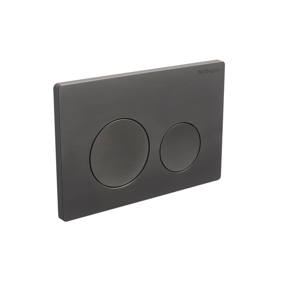 Кнопка смыва BelBagno BB-03C-GM, оружейная сталь - фото 2