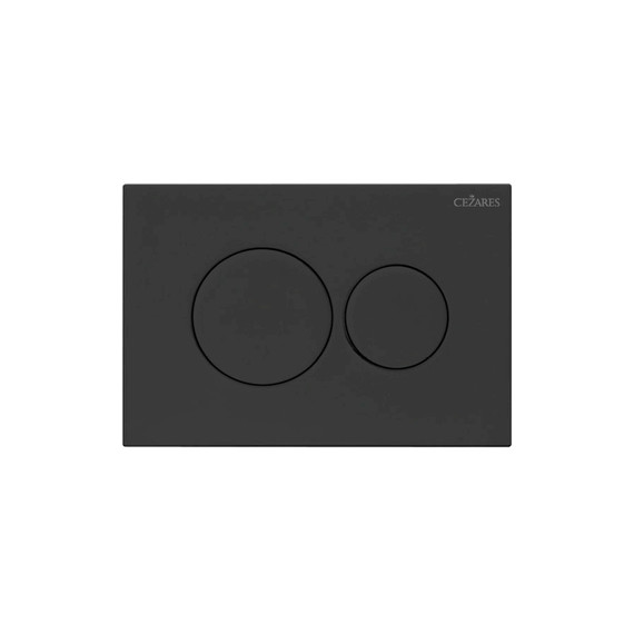 Кнопка смыва Cezares Pneumatic PN1-BTN-NOP, чёрный матовый - фото 