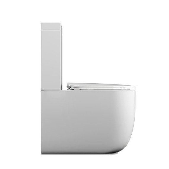 Унитаз-компакт безободковый Kerasan Nolita 531701 с тонкой крышкой микролифт - фото 2