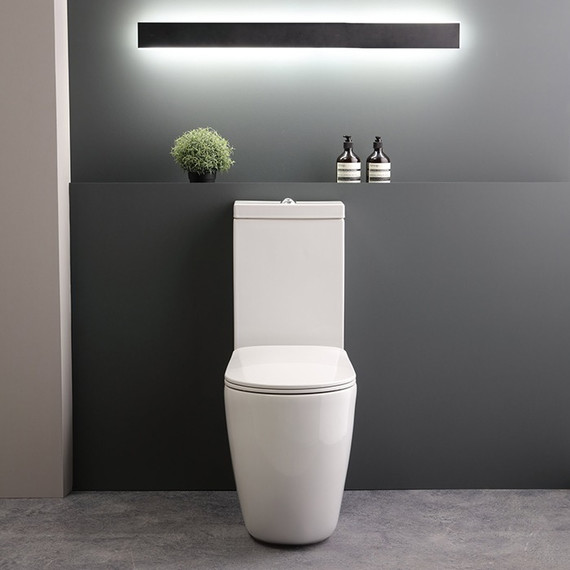 Унитаз-компакт безободковый Kerasan Nolita 531701 с тонкой крышкой микролифт - фото 5