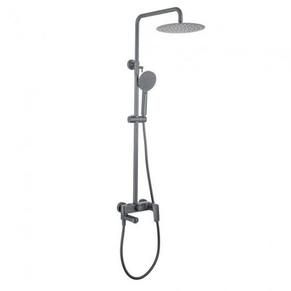 Душевая стойка Aquatek Вега AQ2040BGM, оружейная сталь - фото 