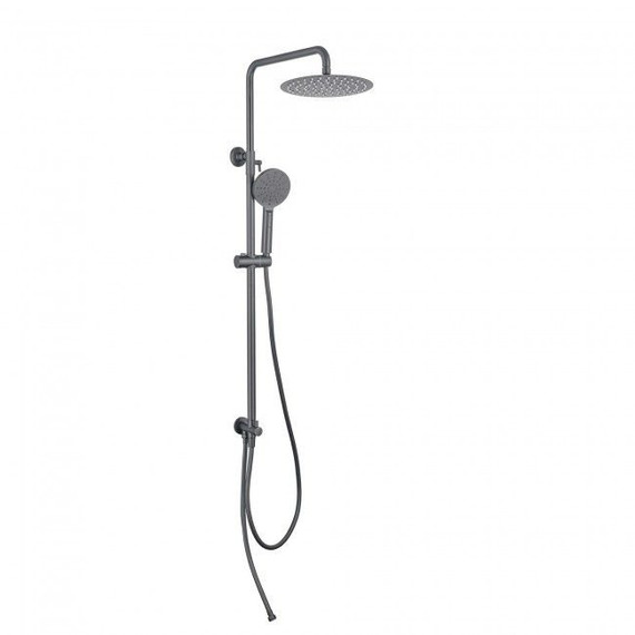 Душевая стойка Aquatek Вега AQ2046BGM, оружейная сталь - фото 