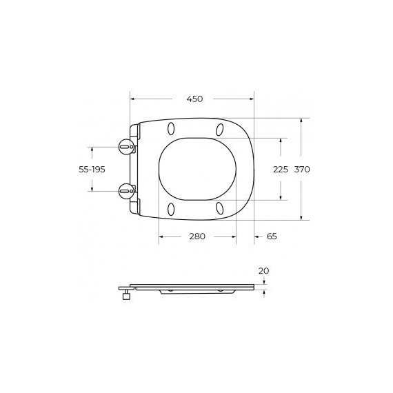Унитаз подвесной безободковый Cezares Comfort CZR-380-TH-TOR/SC с тонкой крышкой микролифт (система смыва Торнадо) - фото 18