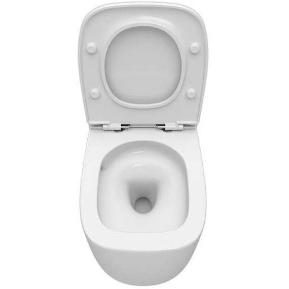 Унитаз подвесной безободковый Cezares Comfort CZR-380-TH-TOR/SC с тонкой крышкой микролифт (система смыва Торнадо) - фото 6