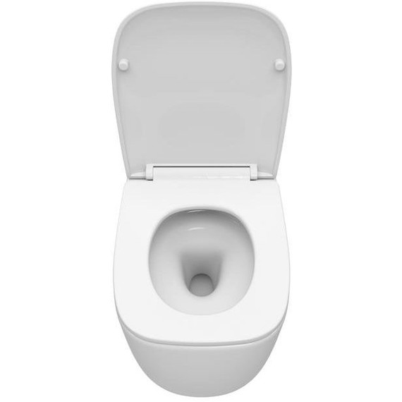 Унитаз подвесной безободковый Cezares Comfort CZR-380-TH-TOR/SC с тонкой крышкой микролифт (система смыва Торнадо) - фото 7