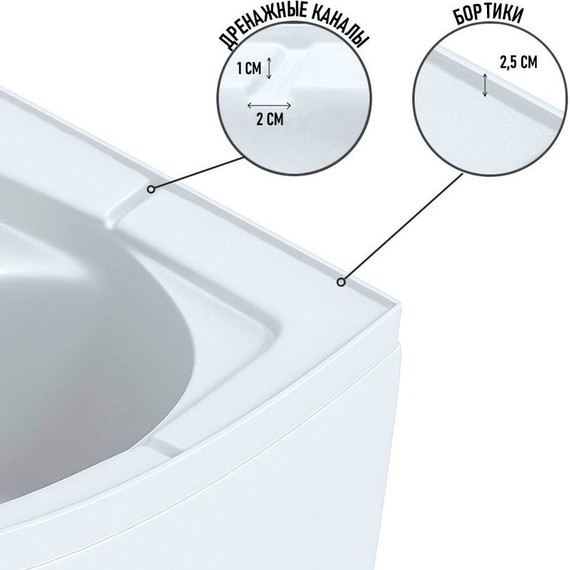 Душевая кабина Niagara Eco 120x80 см E120/80/40L/TN, серебро/тонированное (безсиликоновая сборка) - фото 2