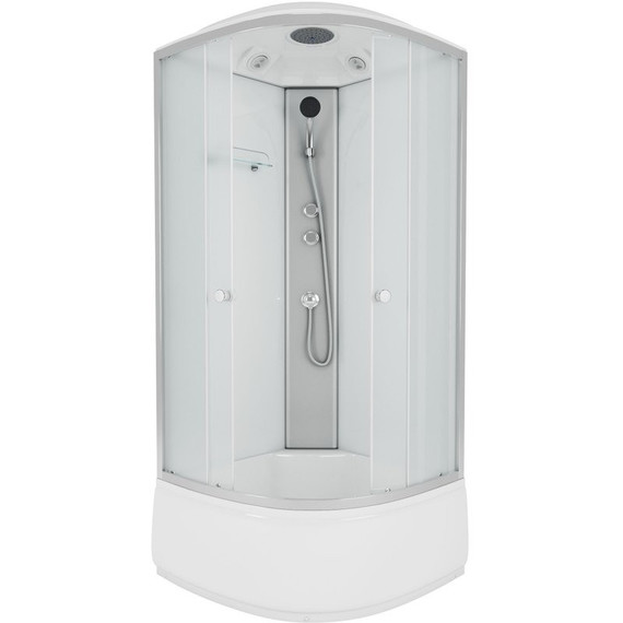 Душевая кабина Niagara Eco 90x90 см E90/40/MT, хром/матовое (безсиликоновая сборка) - фото 2