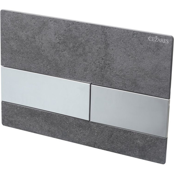 Кнопка смыва Cezares Lux LUX-PN-01, чёрный/хром - фото 2
