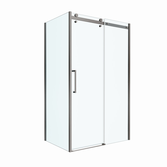 Душевое ограждение BelBagno 120x80 см MARINO-2-AH-1-120/80-C-GM, оружейная сталь/прозрачное - фото 5