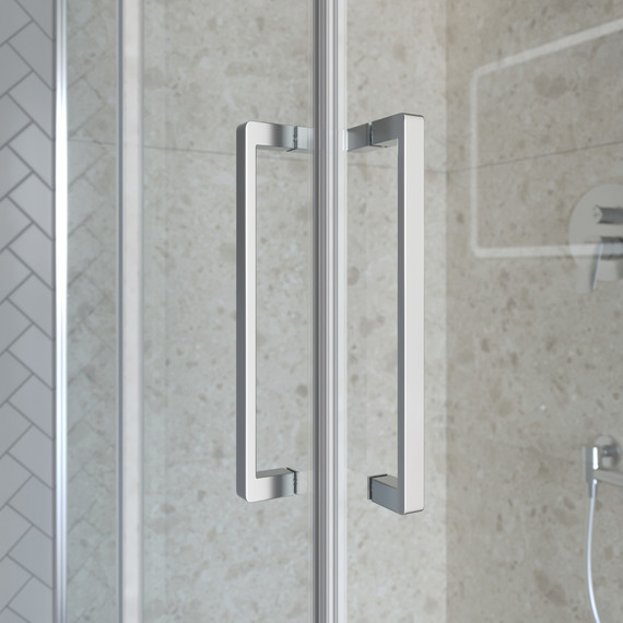 Душевое ограждение BelBagno 120x90 см MARINO-2-AH-2-120/90-C-CR, хром/прозрачное - фото 6