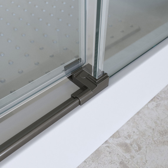 Душевая дверь BelBagno 140 см MARINO-2-BF-1-140-C-GM, оружейная сталь/прозрачное - фото 6