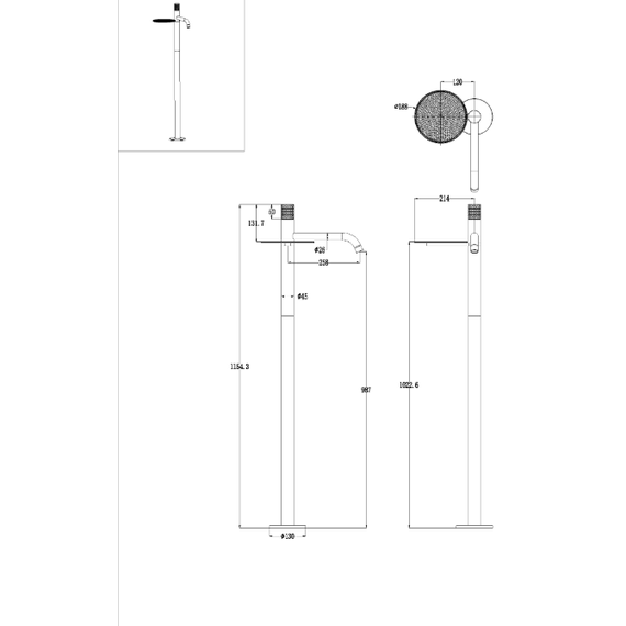 Смеситель для раковины Boheme Stick 120-CB.4, брашированная медь - фото 2