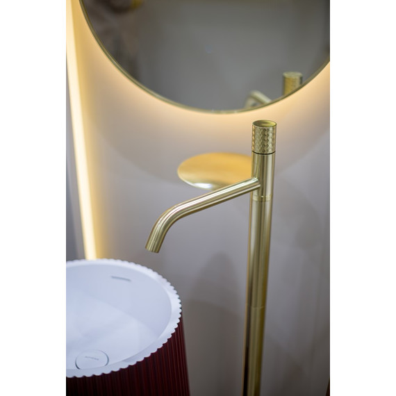 Смеситель для раковины Boheme Stick 120-MG, золото матовое - фото 2