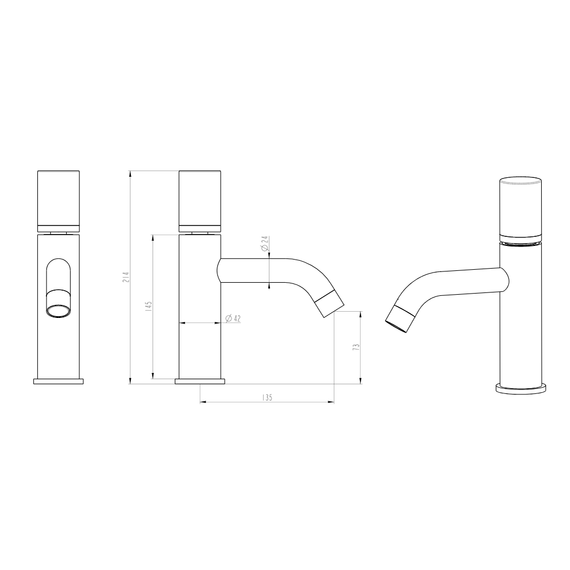 Смеситель для раковины Boheme Stick 121-CRCR.4 - фото 4