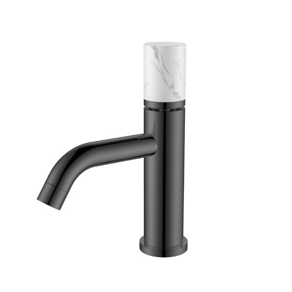 Смеситель для раковины Boheme Stick 121-SGM-MR-W, графит глянец - фото 