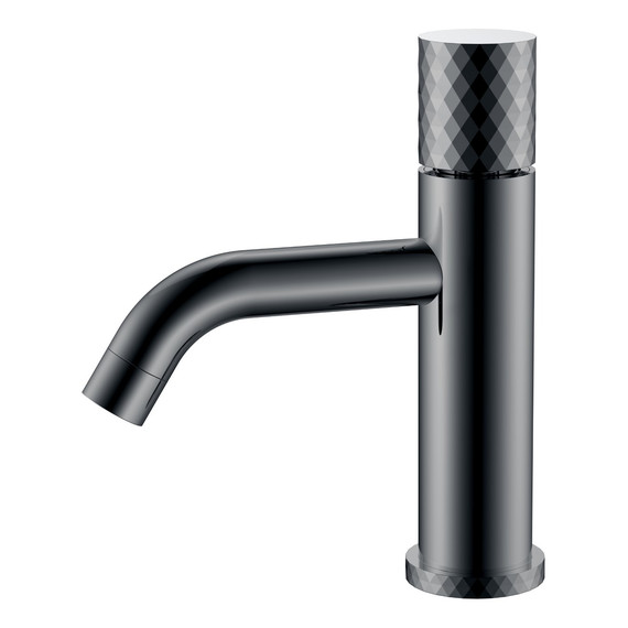 Смеситель для раковины Boheme Stick 121-SGM, графит глянец - фото 