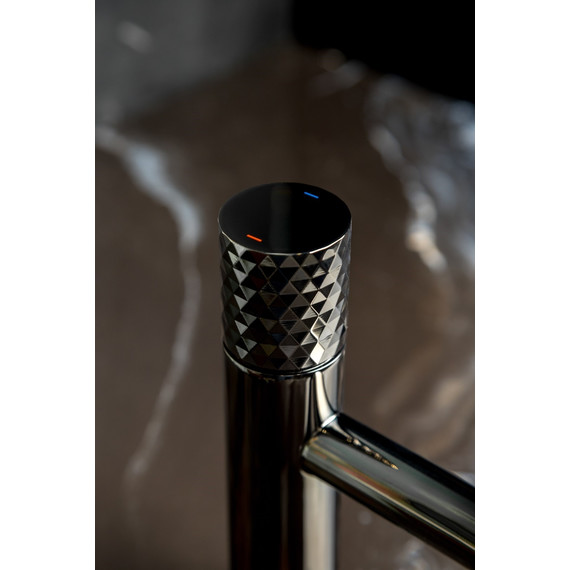 Смеситель для раковины Boheme Stick 121-SGM, графит глянец - фото 3