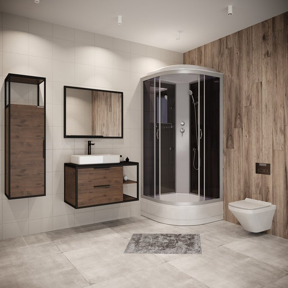 Душевая кабина Niagara Classic 80x80 см NG-3503-14, хром/тонированное (безсиликоновая сборка) - фото 2