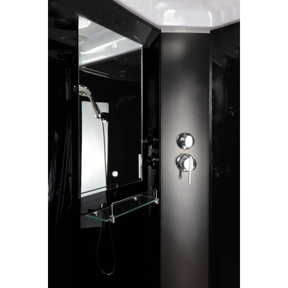 Душевая кабина Niagara Classic 90x90 см NG-6501-14, чёрный/тонированное (безсиликоновая сборка) - фото 3