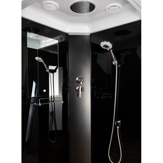 Душевая кабина Niagara Classic 90x90 см NG-6501-14, чёрный/тонированное (безсиликоновая сборка) - фото 4