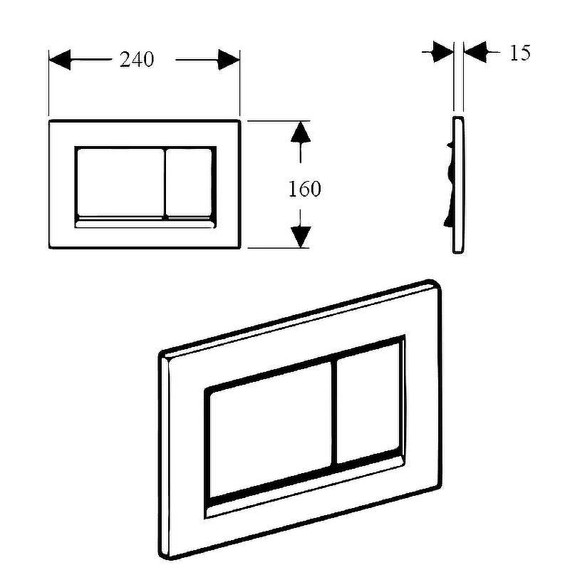 Кнопка смыва Boheme 655, золото - фото 2