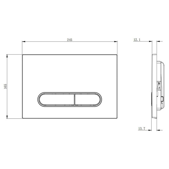 Кнопка смыва Boheme 667-G, золото - фото 3