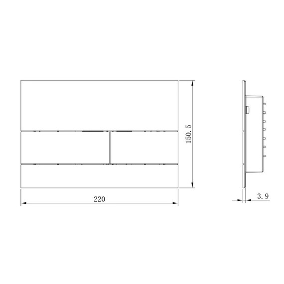 Кнопка смыва Boheme 670-MW, белый - фото 2