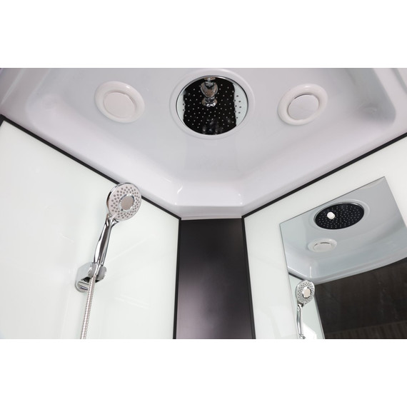 Душевая кабина Niagara Classic 90x90 см NG-6701-14, чёрный/прозрачное (безсиликоновая сборка) - фото 8