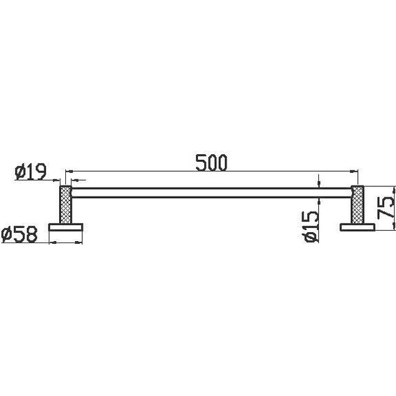 Полотенцедержатель Boheme Uno 10972-MG, золото матовое - фото 2