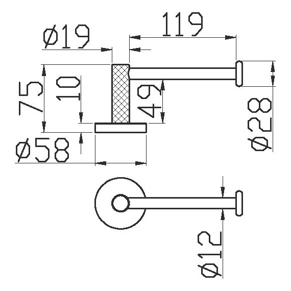Держатель для туалетной бумаги Boheme Uno 10985-MG, золото матовое - фото 2