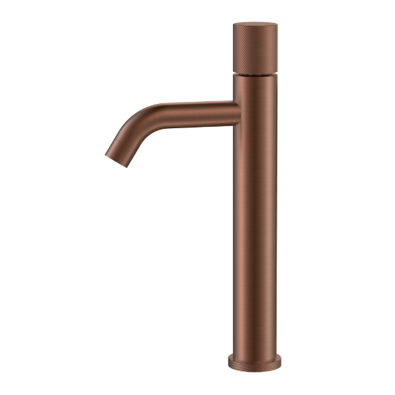 Смеситель для раковины высокий Boheme Stick 122-BRB.4, брашированная бронза - фото 