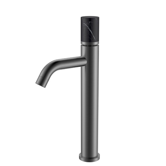 Смеситель для раковины высокий Boheme Stick 122-GM-MR-B, графит - фото 