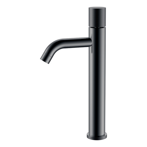 Смеситель для раковины высокий Boheme Stick 122-SGM.2, графит глянец - фото 