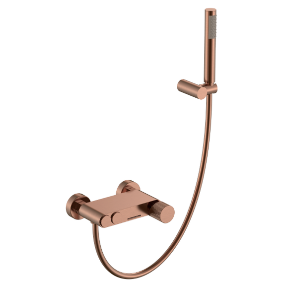 Смеситель для ванны Boheme Stick 123-CB.3, брашированная медь - фото 