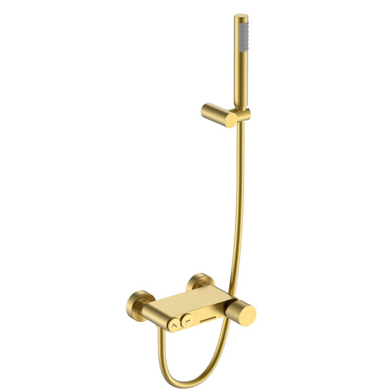 Смеситель для ванны Boheme Stick 123-MG.2, золото матовое - фото 