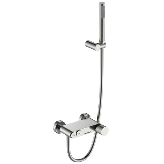 Смеситель для ванны Boheme Stick 123-NB.2, никель - фото 