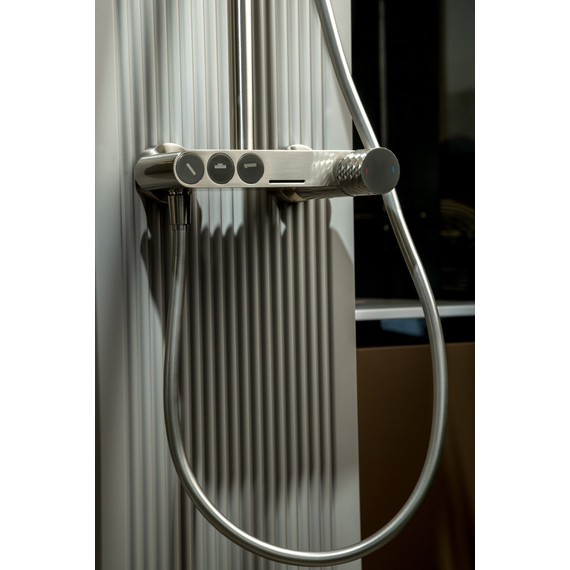 Смеситель для ванны Boheme Stick 123-NB, никель - фото 2