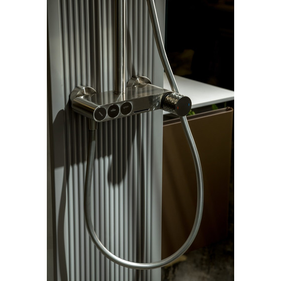 Смеситель для ванны Boheme Stick 123-NB, никель - фото 5