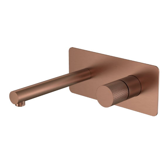 Смеситель для раковины настенный Boheme Stick 125-BRB.2 (со скрытой частью) брашированная бронза - фото 