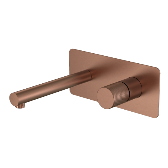 Смеситель для раковины настенный Boheme Stick 125-BRB.4 (со скрытой частью) брашированная бронза - фото 