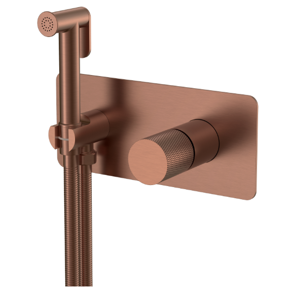 Набор для гигиенического душа Boheme Stick 127-BRB.2 (со скрытой частью) брашированная бронза - фото 