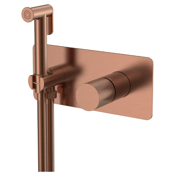 Набор для гигиенического душа Boheme Stick 127-CB.2 (со скрытой частью) брашированная медь - фото 