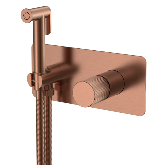 Набор для гигиенического душа Boheme Stick 127-CB.3 (со скрытой частью) брашированная медь - фото 