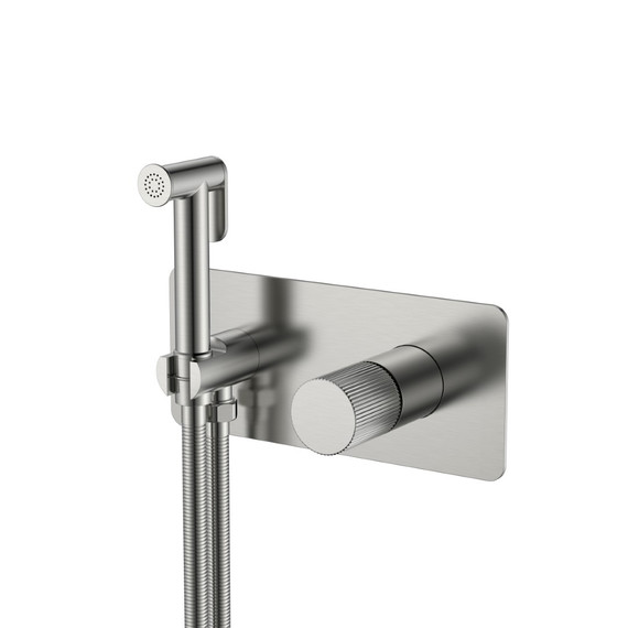 Набор для гигиенического душа Boheme Stick 127-NB.3 (со скрытой частью) никель - фото 