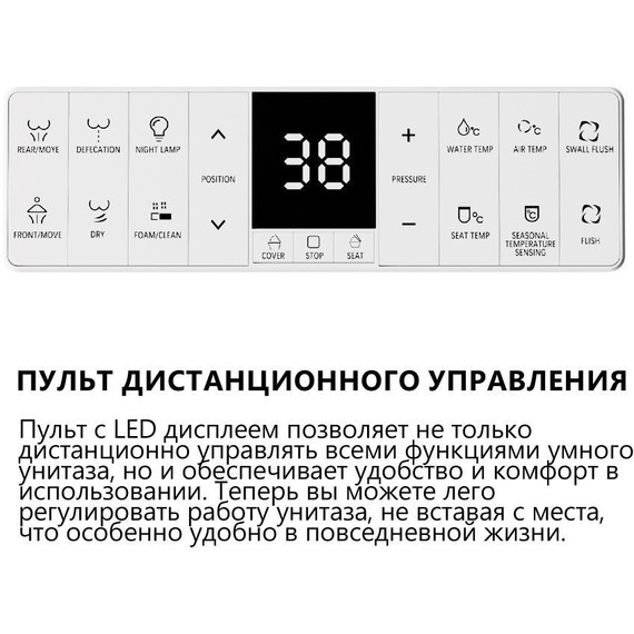 Унитаз-биде подвесной импульсный Abber Bequem AC1121SMB с крышкой микролифт, чёрный матовый - фото 10