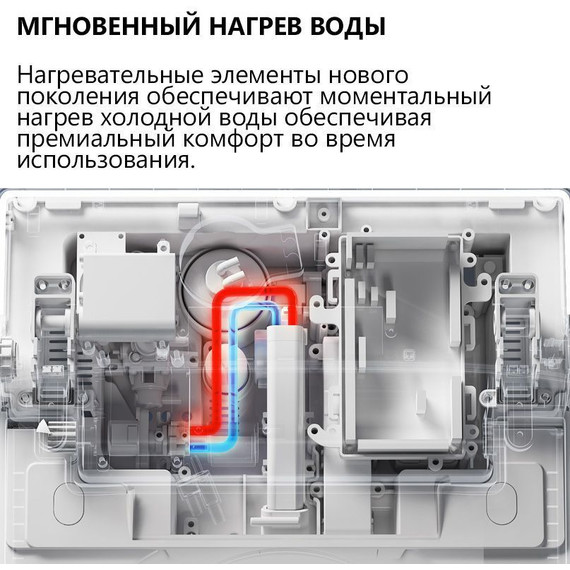 Унитаз-биде подвесной импульсный Abber Bequem AC1121S с крышкой микролифт - фото 14