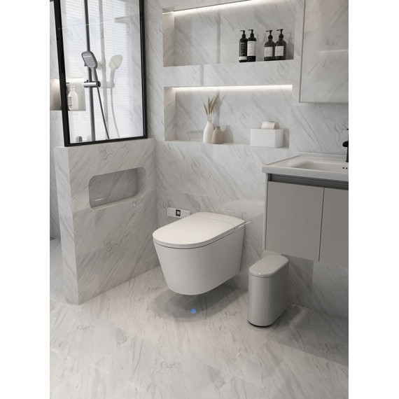 Унитаз-биде подвесной импульсный Abber Bequem AC1121S с крышкой микролифт - фото 17