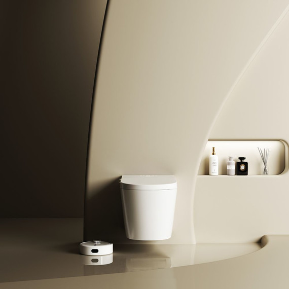 Инсталляция с подвесным унитазом комплект: Abber AC0101P2 с подвесным импульсным унитазом-биде Bequem AC1123SR с крышкой микролифт - фото 7